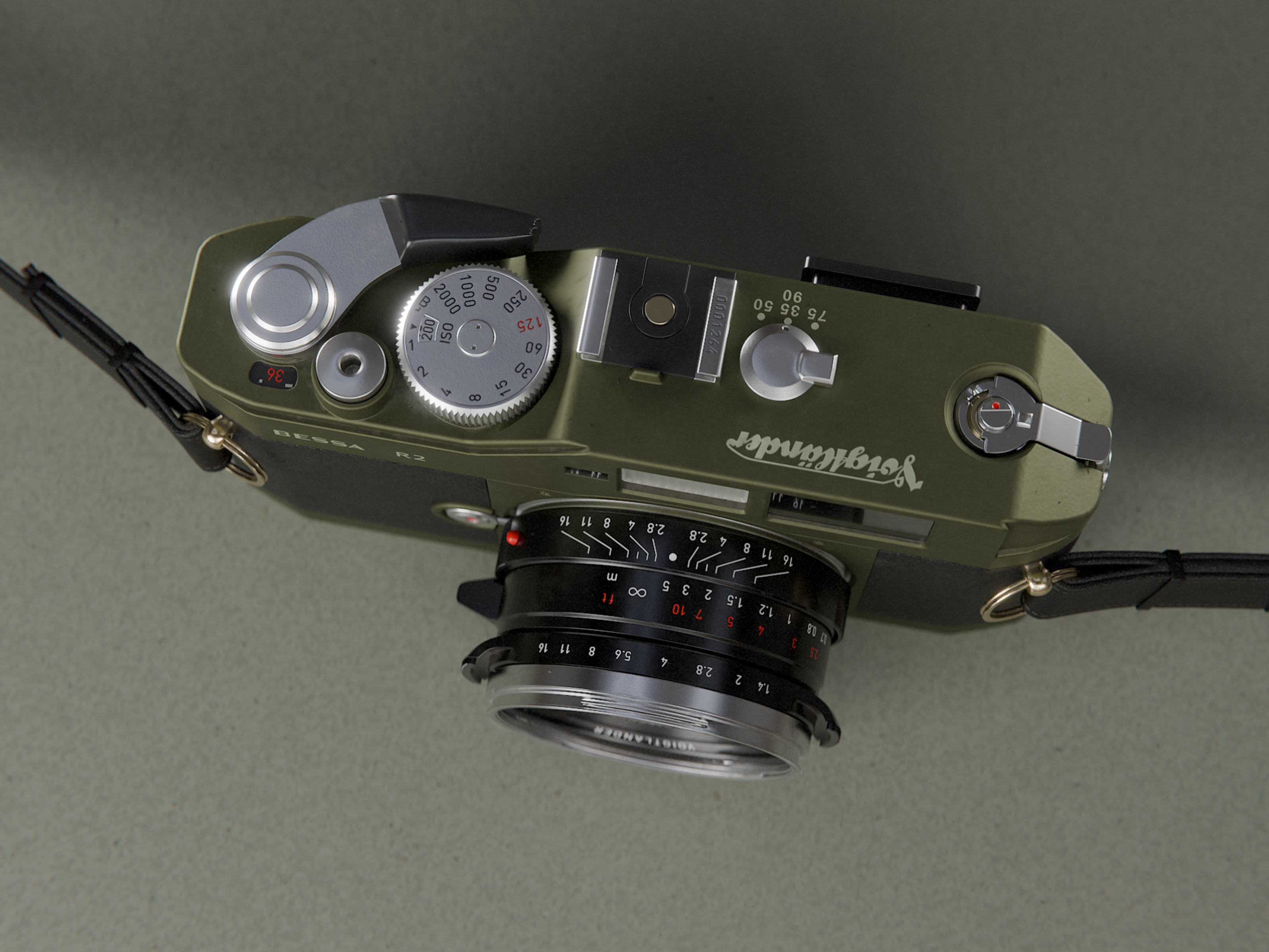 Render of the top of the camera.
