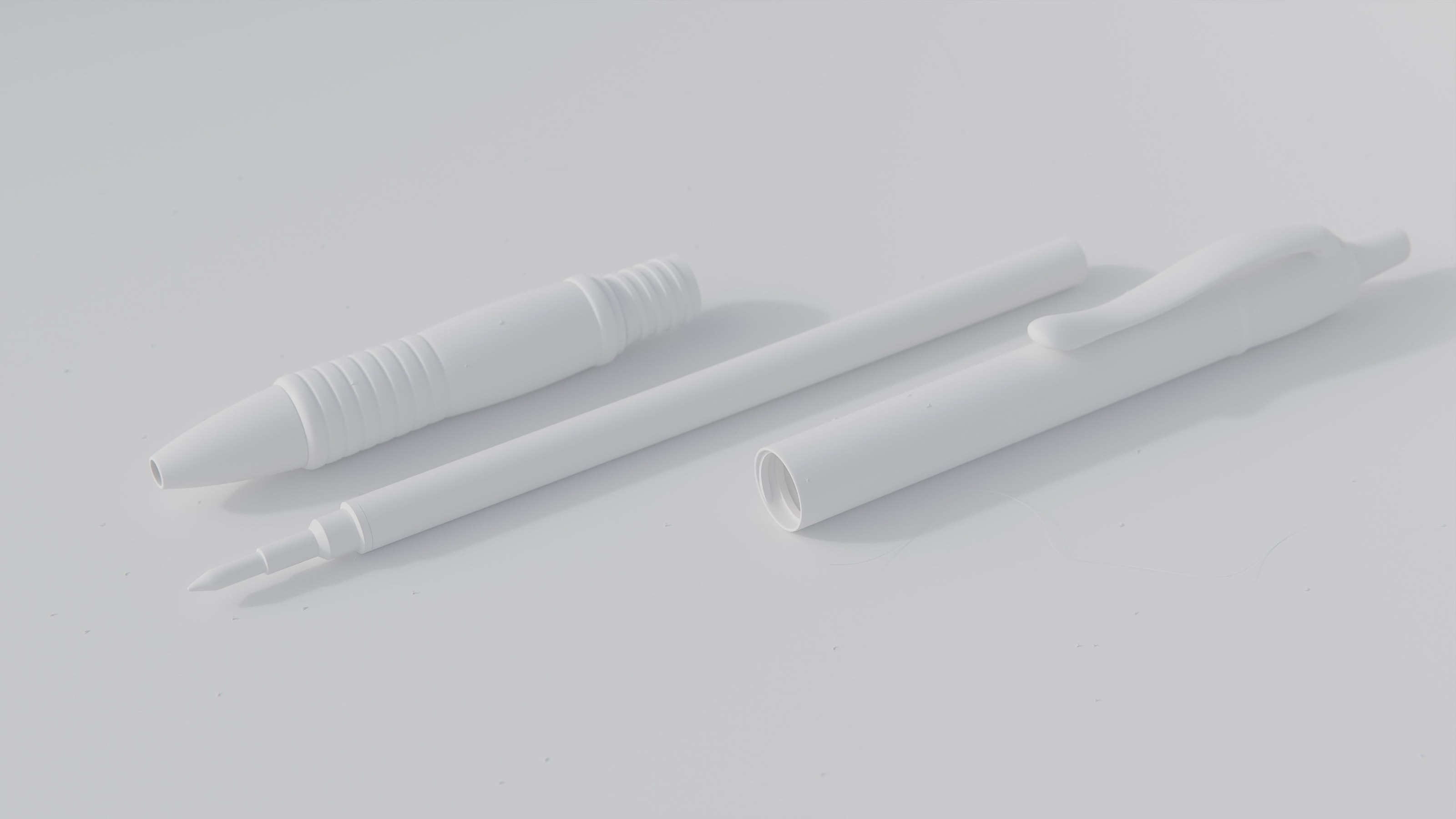 Clay rendering of the Pilot G-2 gel pen.